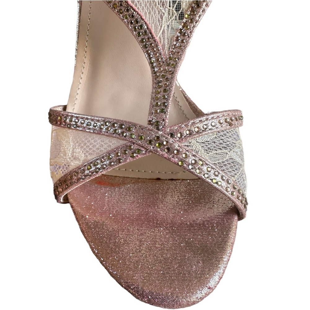 Italian Pink Rhinestone Heels - Picture 2 of 6